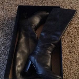 Cole haan black below the knee boots